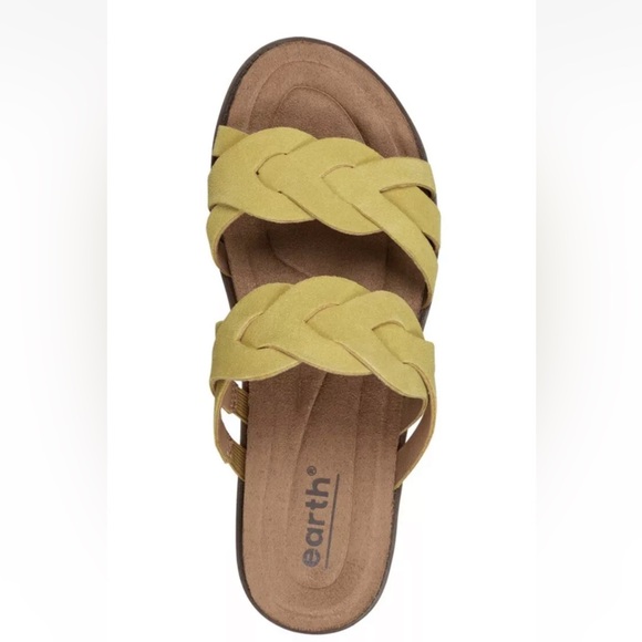 NEW IN BOX! Earth Woman's Desty Round Toe Woven Casual Slip-on Blue Sandals Sz 7 - Picture 11 of 13